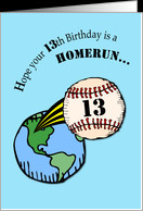 13th Birthday Baseball card - Product #625357