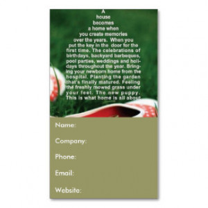 Home Quote Red Slippers Grass Real Estate Agent Business Card