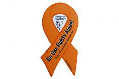 No One Fights Alone Car Magnet - Leukemia (Orange)