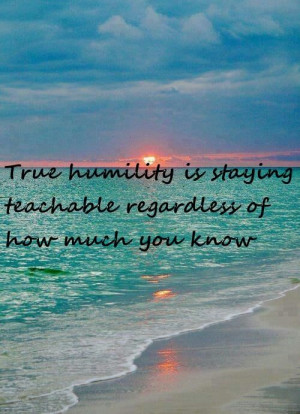 TRUE HUMILITY