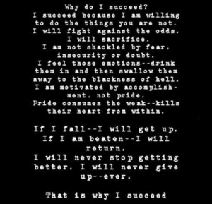 will succeed. You will succeed.