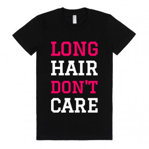 LONG HAIR DON'T CARE T-SHIRT (PINK WHITE ICL02)