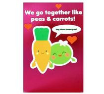 Click to enlarge - We go together like Peas & Carrots Card