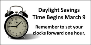 Daylight Savings Time Spring Forward