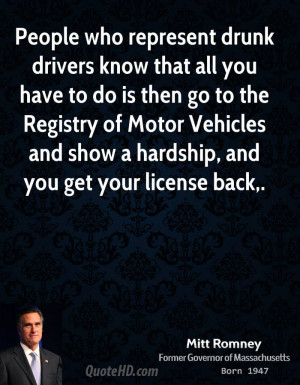 People who represent drunk drivers know that all you have to do is ...