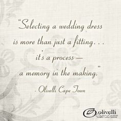 We believe selecting a wedding dress is more than just a fitting, it ...