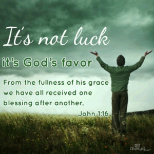 God's favor