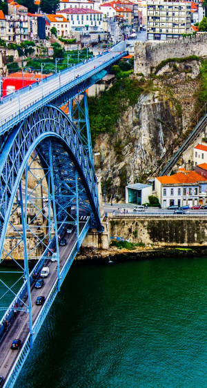 Ancient city Porto - the famous metallic Dom Luis bridge | Amazing ...