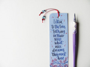 Lucy Maud Montgomery bookmark with quote from Anne of Green Gables in ...