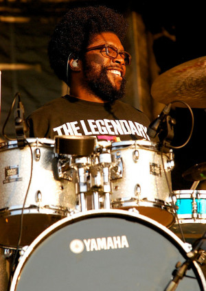Questlove with The Roots at the 2011 Cisco Ottawa Bluesfest.