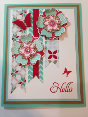 Fresh prints, flower shop, petite petals: Stampinup, Card Idea, Petite ...