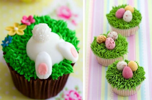 Cute Easter Bunny Cupcakes