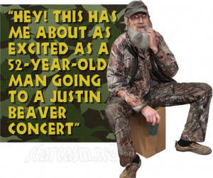 Uncle Si Justin Beaver quote about E! Duck Dynasty True Hollywood ...
