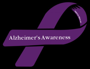 Custom Ribbon: Alzheimer's Awareness