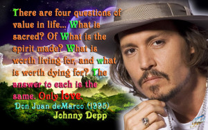 Don Juan DeMarco (1994) Quotes Johnny Depp ♡