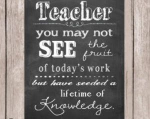 Teacher quote, Teacher printable, Teacher gift, Printable, Classroom ...