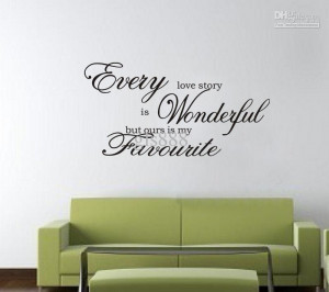 love story)Mix order Wall Quotes Decal Words Lettering Saying Wall ...