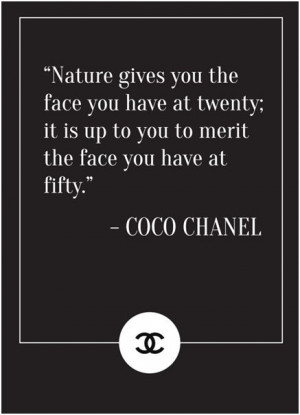 Coco Chanel Hair Quotes Beauty coco chanel quote