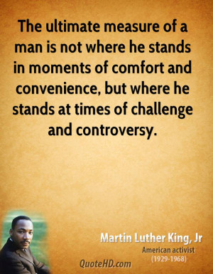 Join martin luther king jr quotes a man is measured by Facebook Page