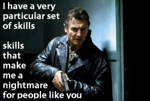 Liam Neeson Taken Quote