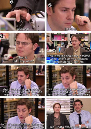 miss this. Dwight’s endless torture…