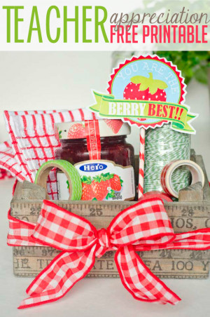Teacher Appreciation Gift Ideas:: ‘You Are The Berry Best’ Free ...