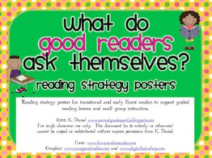 Free Reading Strategy Bookmark