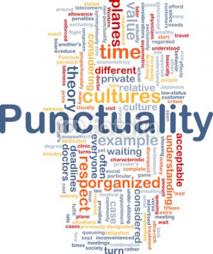 Illustration: Punctuality background concept