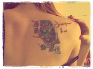 night in french quote quote tattoos owl tattoos tattoos tattoo designs ...