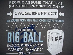 Dr-Who-Doctor-Who-Tardis-Wibbly-Wobbly-Quote-Mens-T-Shirt-M-2XL