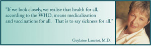World Health Organisation (WHO) quotes