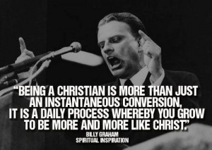 ... process whereby you grow to be more & more like Christ