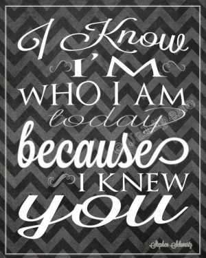 Wicked Quote - I Know I'm Who I am Today 