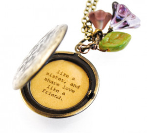 Lockets - Quote Lockets - Only an aunt can give hugs like a mother ...