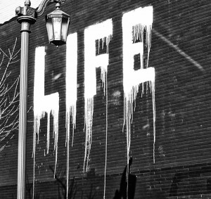 black and white, graffiti, life
