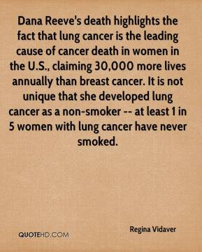 the fact that lung cancer is the leading cause of cancer death ...