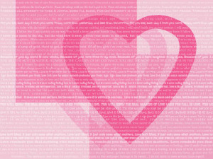 Love Hearts Quotes Wallpaper /