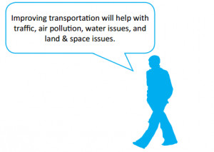 Improving transportation will help with traffic, air pollution, water ...