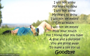 Goodbye poems for boyfriend