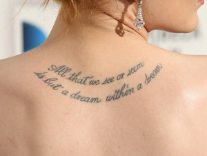 Upper Back Quote Tattoos Cool-quote-upper-back-tattoo-
