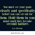 Les brown quotes about goals
