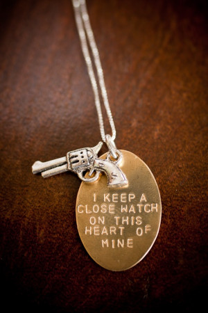 Johnny Cash Quote Necklace