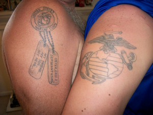 Mother Son Tattoos Quotes Marine son and a proud fathers