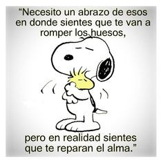 ️Necesito un abrazo de esos que en realidad sientes que te reparan ...