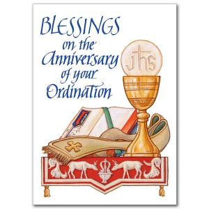 Ordination Anniversary Card Pk5 - CB1497