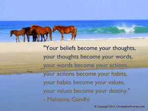 Simply Quotes: how your beliefs become your destiny