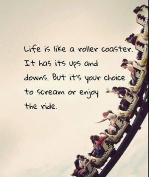Life's a roller coaster