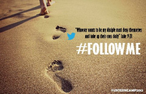 Jesus Follow Footsteps Beach