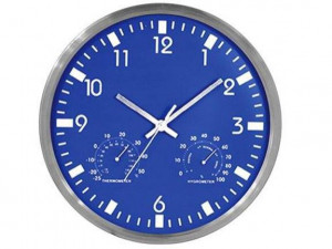 12inch Roundesss plastic Temperature and Humidity Wall clock (RFC1039)