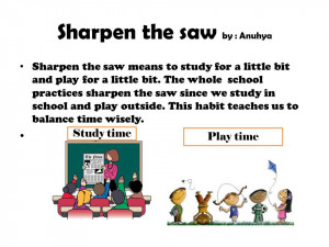 Sharpen The Saw Vii sharpen the saw